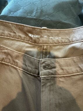 Old Navy Pinkish taupe Mid-Rise Baggy Wide Leg Pants